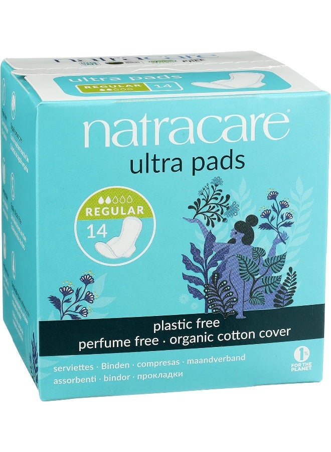 Natracare Organic And Natural Ultra Pads with Wings Regular - 2 x Packs of 14 (28 Pads) - Image 2